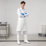 Ủng cao su bảo hộ cao su chống dầu màu trắng đế chống trượt
