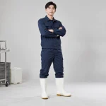 Ủng cao su bảo hộ cao su tự nhiên màu trắng cổ cao chống nước