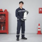 Bình chữa cháy cao su chịu nhiệt màu trắng dùng cho tủ thiết bị