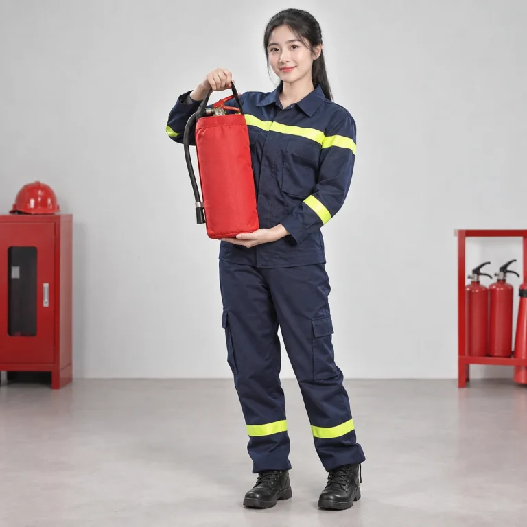 Bình chữa cháy vải chống cháy màu đỏ tay cầm chắc chắn