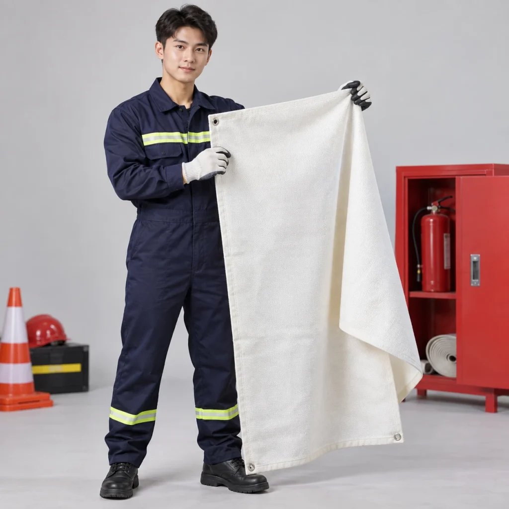 Thiết bị PCCC vải chống cháy màu trắng dùng cho tủ thiết bị