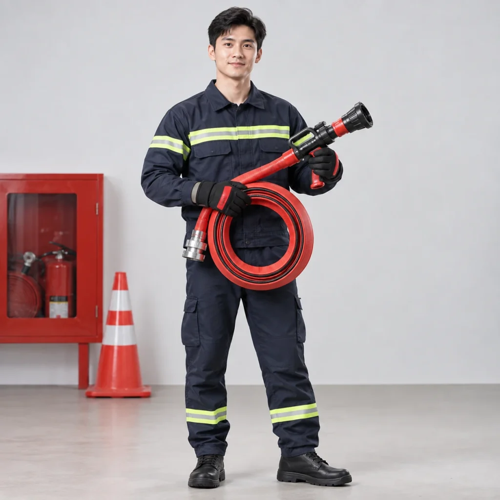 Thiết bị PCCC cao su chịu nhiệt màu đỏ phối đen tay cầm chắc chắn