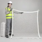 Lưới chống vật rơi sợi PP cường lực màu trắng bo viền gia cường