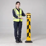 Thiết bị cảnh báo giao thông hợp kim nhẹ màu vàng đen cảnh báo ban đêm