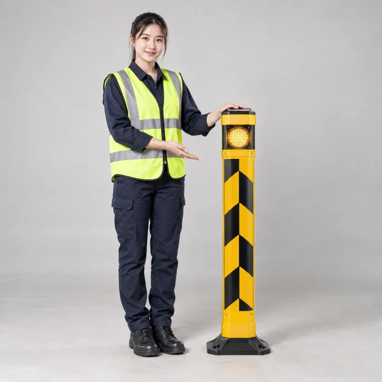 Thiết bị cảnh báo giao thông hợp kim nhẹ màu vàng đen cảnh báo ban đêm