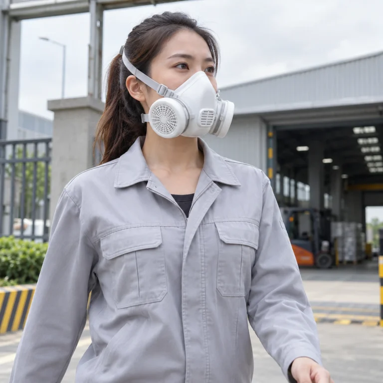 Khẩu trang bảo hộ nhựa TPE màu trắng phin lọc thay thế
