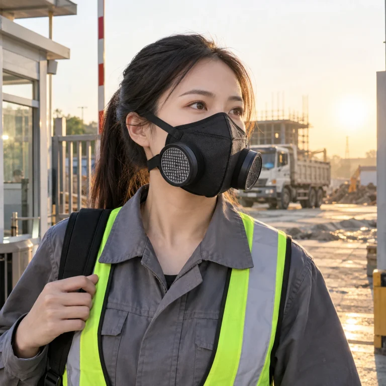 Mặt nạ phòng độc vải không dệt màu đen phin lọc thay thế