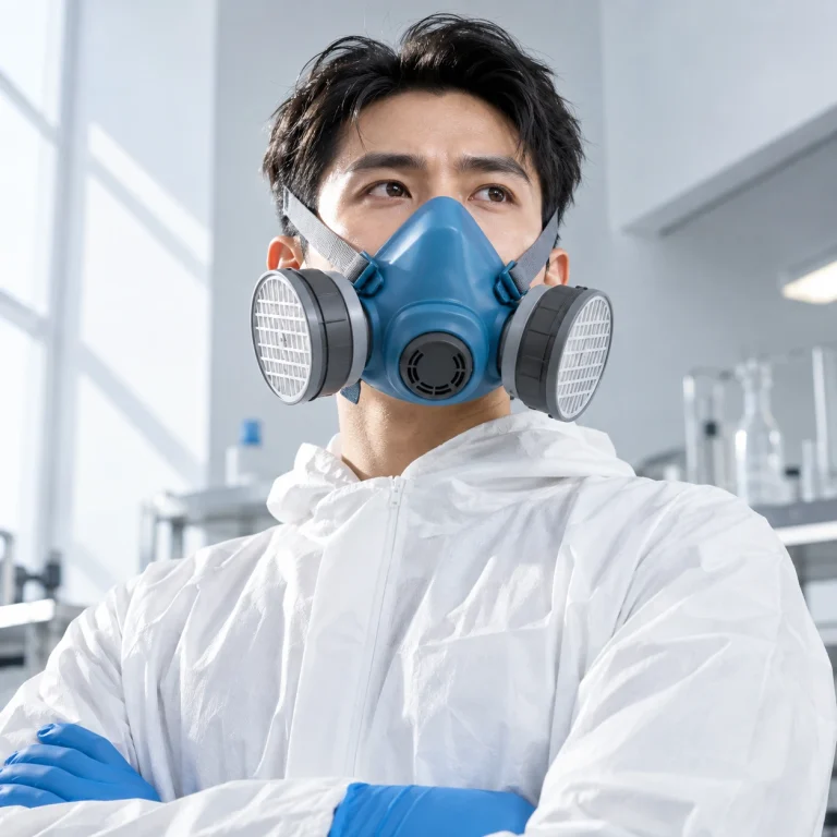 Mặt nạ phòng độc silicone mềm màu xanh phin lọc thay thế