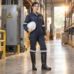 Ủng cách điện cao su cách điện màu đen bề mặt chống trượt