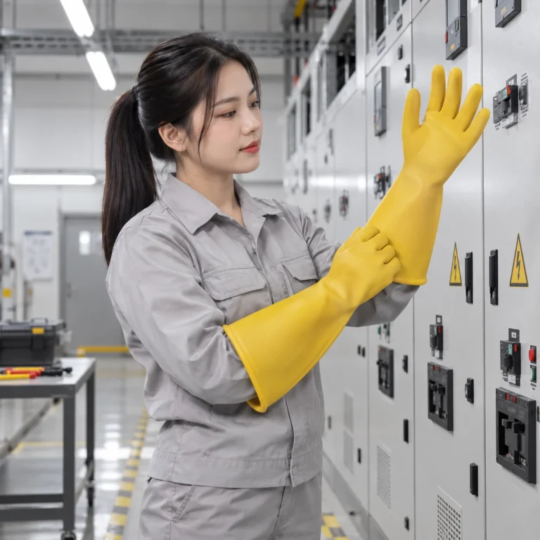 Thiết bị an toàn điện vải phủ cao su màu vàng kiểm tra nhanh trước ca