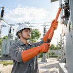 Thiết bị an toàn điện cao su cách điện màu cam dùng cho điện trung áp