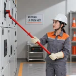 Thiết bị an toàn điện composite kỹ thuật màu đỏ thiết kế cách ly