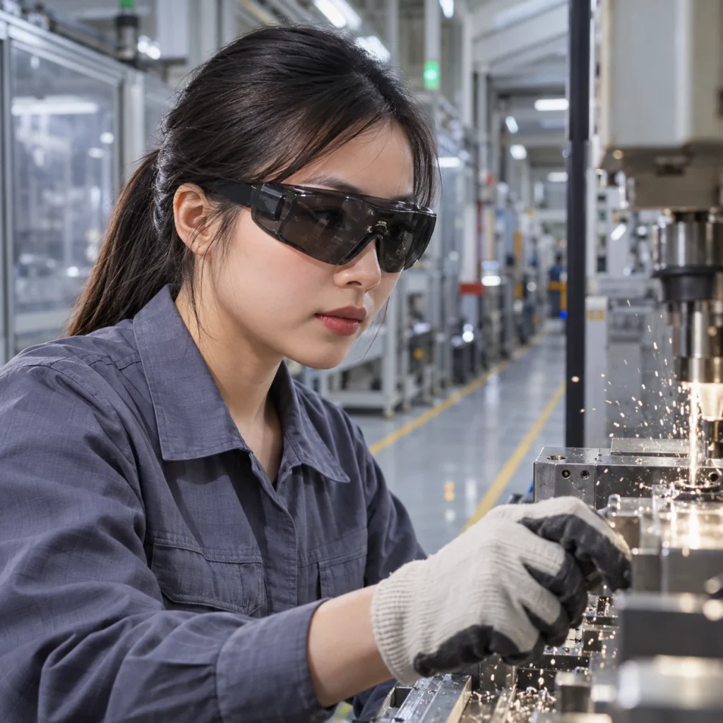 Kính bảo hộ vật liệu lọc sáng màu đen chống bắn văng