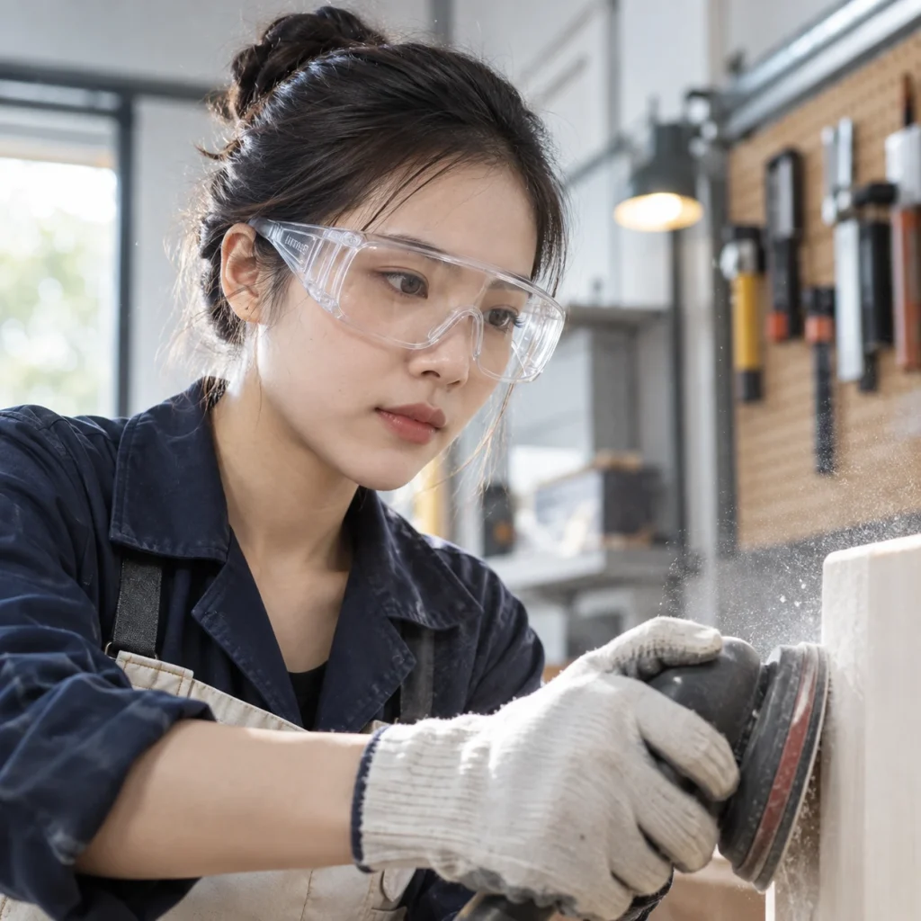 Kính bảo hộ vật liệu lọc sáng trong suốt chống bụi