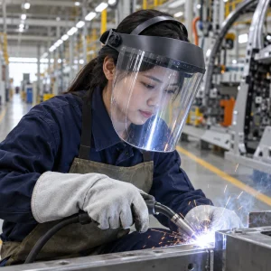 Mặt nạ hàn vật liệu lọc sáng trong suốt chống bắn văng