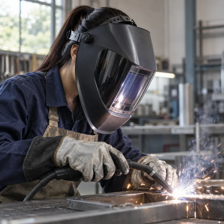 Mặt nạ hàn vật liệu lọc sáng màu khói chống bụi