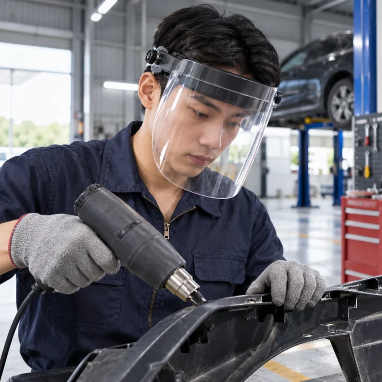 Mặt nạ hàn nhựa chịu nhiệt trong suốt chống bụi