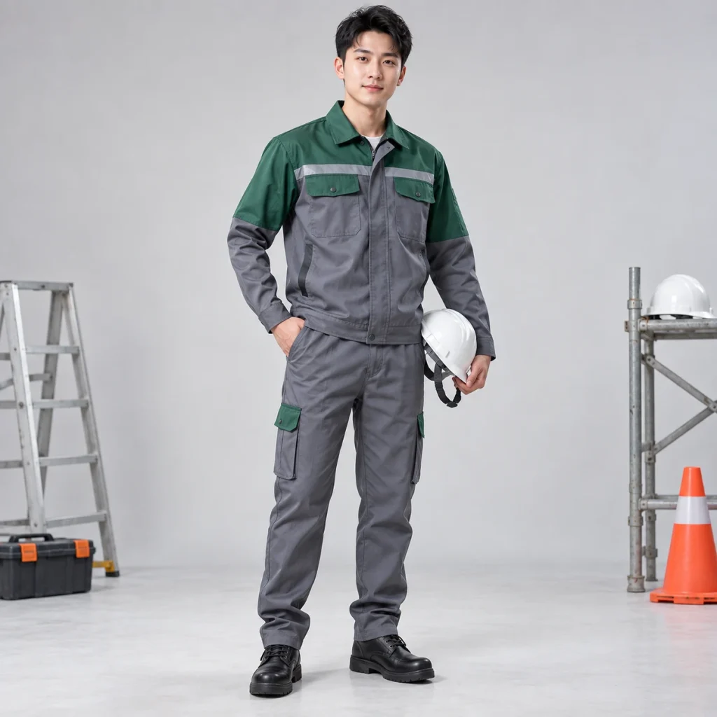 Bộ bảo hộ kỹ thuật xanh ghi