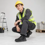 Giày bảo hộ cao cấp lưới dệt thoáng màu đen đế chống trượt