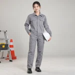 Áo bảo hộ kaki ghi xám