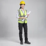 Mũ bảo hộ kỹ sư composite nhẹ màu vàng quai cài bốn điểm