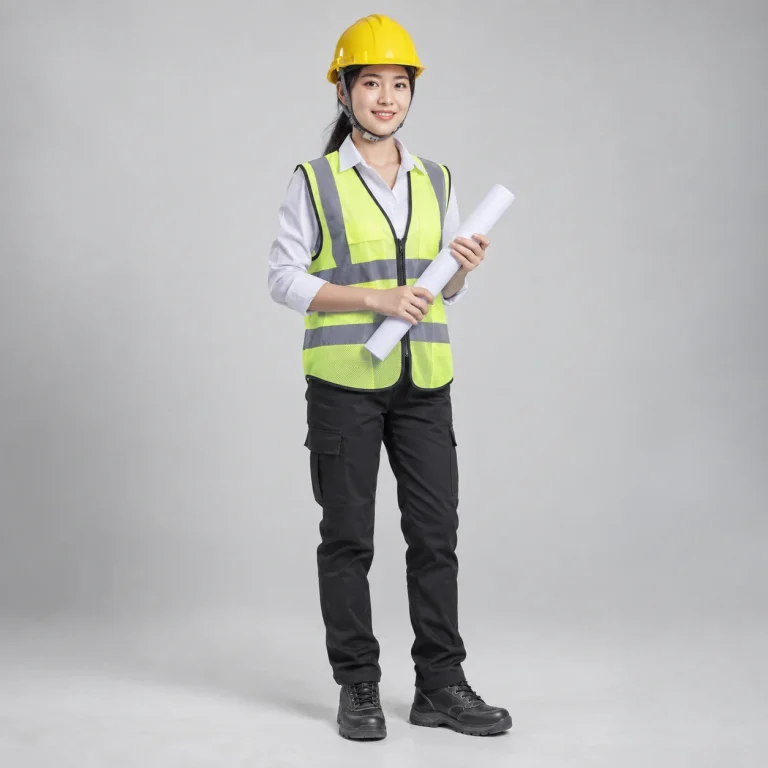 Mũ bảo hộ kỹ sư composite nhẹ màu vàng quai cài bốn điểm