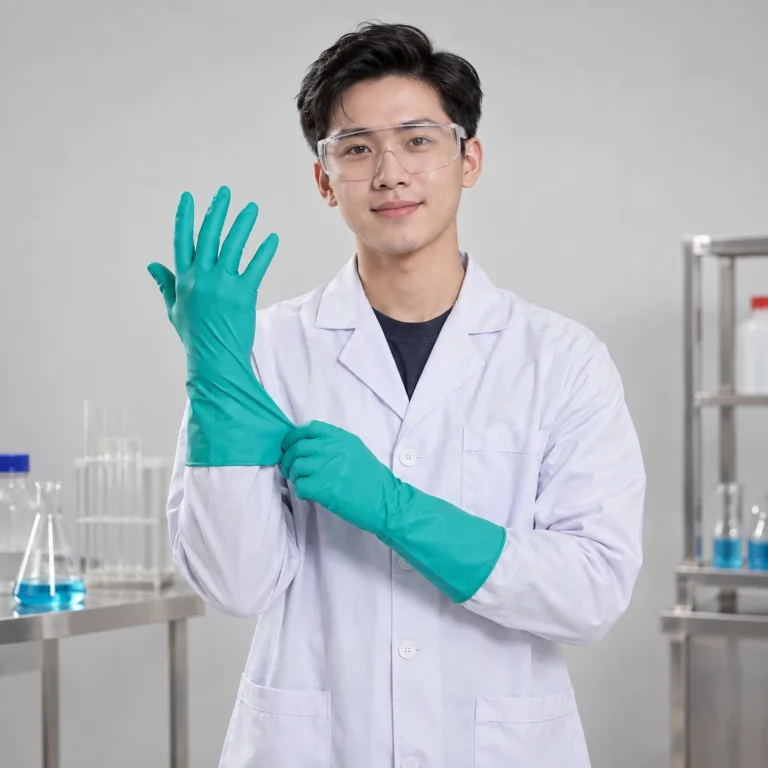 Găng tay nitrile chống hóa chất