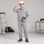 Mũ vải bảo hộ nhựa kỹ thuật chịu lực màu trắng vành ngắn gọn nhẹ