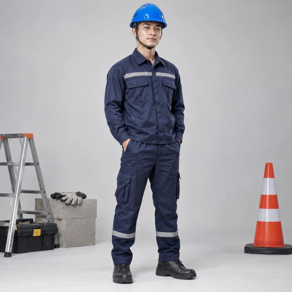 Mũ bảo hộ quai cài nhựa kỹ thuật chịu lực màu xanh lỗ thoáng khí