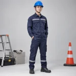 Mũ bảo hộ quai cài nhựa kỹ thuật chịu lực màu xanh lỗ thoáng khí