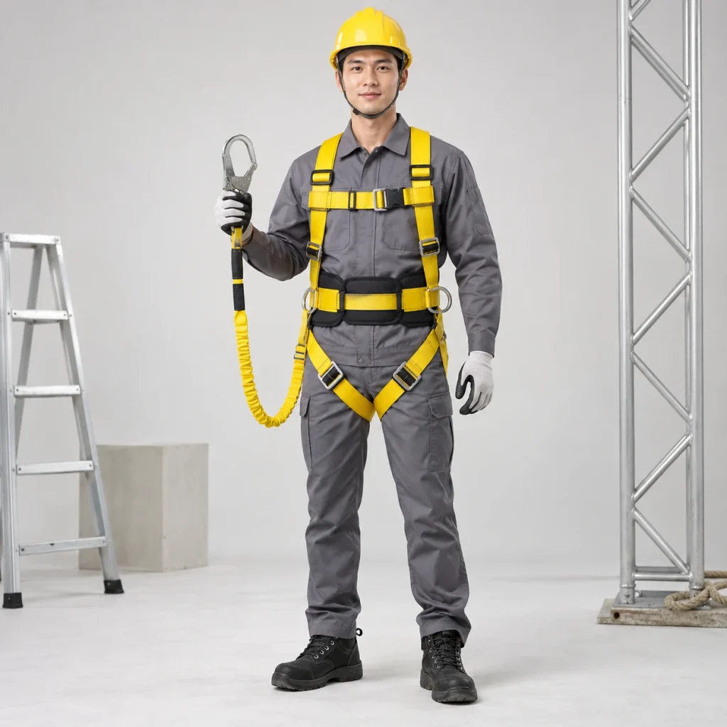 Dây an toàn dây polyester cường lực màu vàng đệm lưng êm