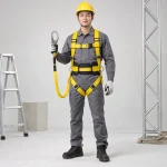 Dây an toàn dây polyester cường lực màu vàng đệm lưng êm