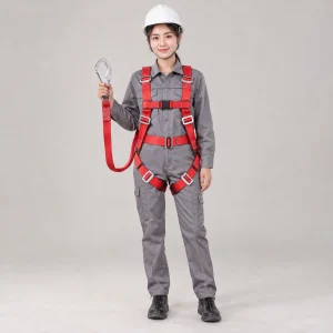 Dây an toàn sợi dệt bản rộng màu đỏ móc nhỏ gọn nhẹ